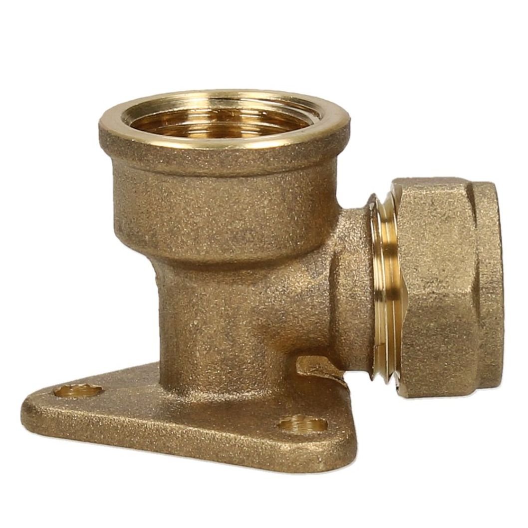 V&G Compression 15mm x 1/2 Backplate Elbow - JJ Building Materials