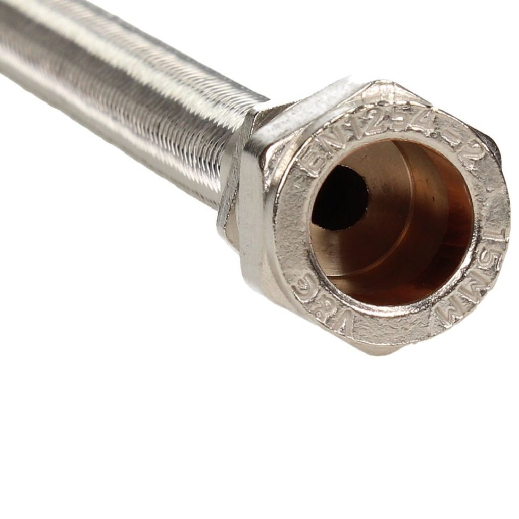 V&G Compression 15mm x 15mm x 300mm Flexi Tap Connector - JJ Building Materials