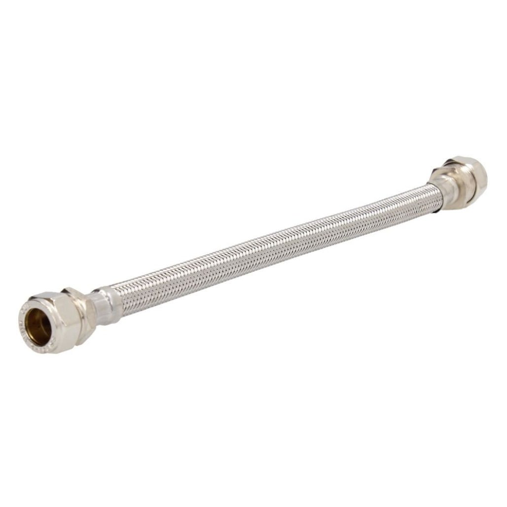 V&G Compression 15mm x 15mm x 300mm Flexi Tap Connector - JJ Building Materials