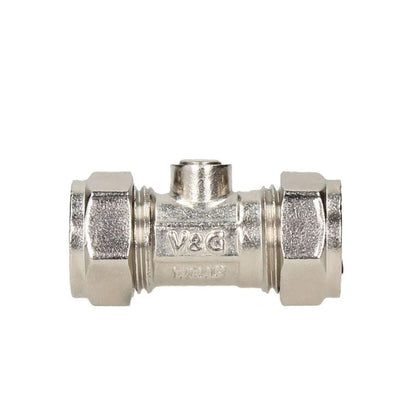 V&G Compression 22mm Chrome Isolation Valve - JJ Building Materials