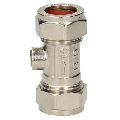 V&G Compression 22mm Chrome Isolation Valve - JJ Building Materials