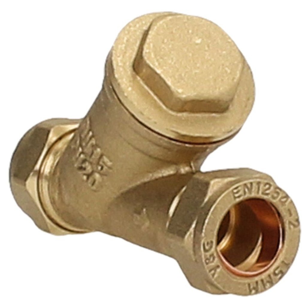 V&G Compression Brass Y Strainer - JJ Building Materials