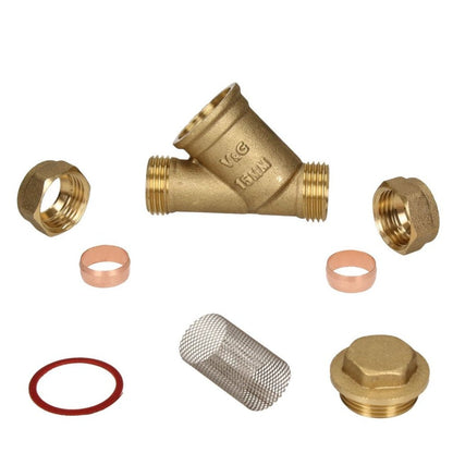 V&G Compression Brass Y Strainer - JJ Building Materials