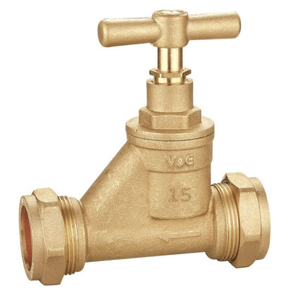 V&G Compression Stopcock Poly x Copper - JJ Building Materials