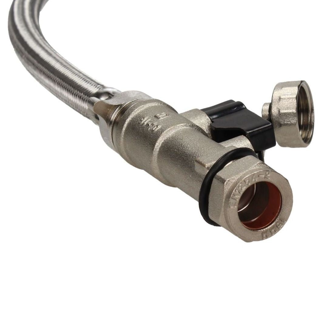 V&G Part L 15mm Compression Straight Filling Loop - JJ Building Materials