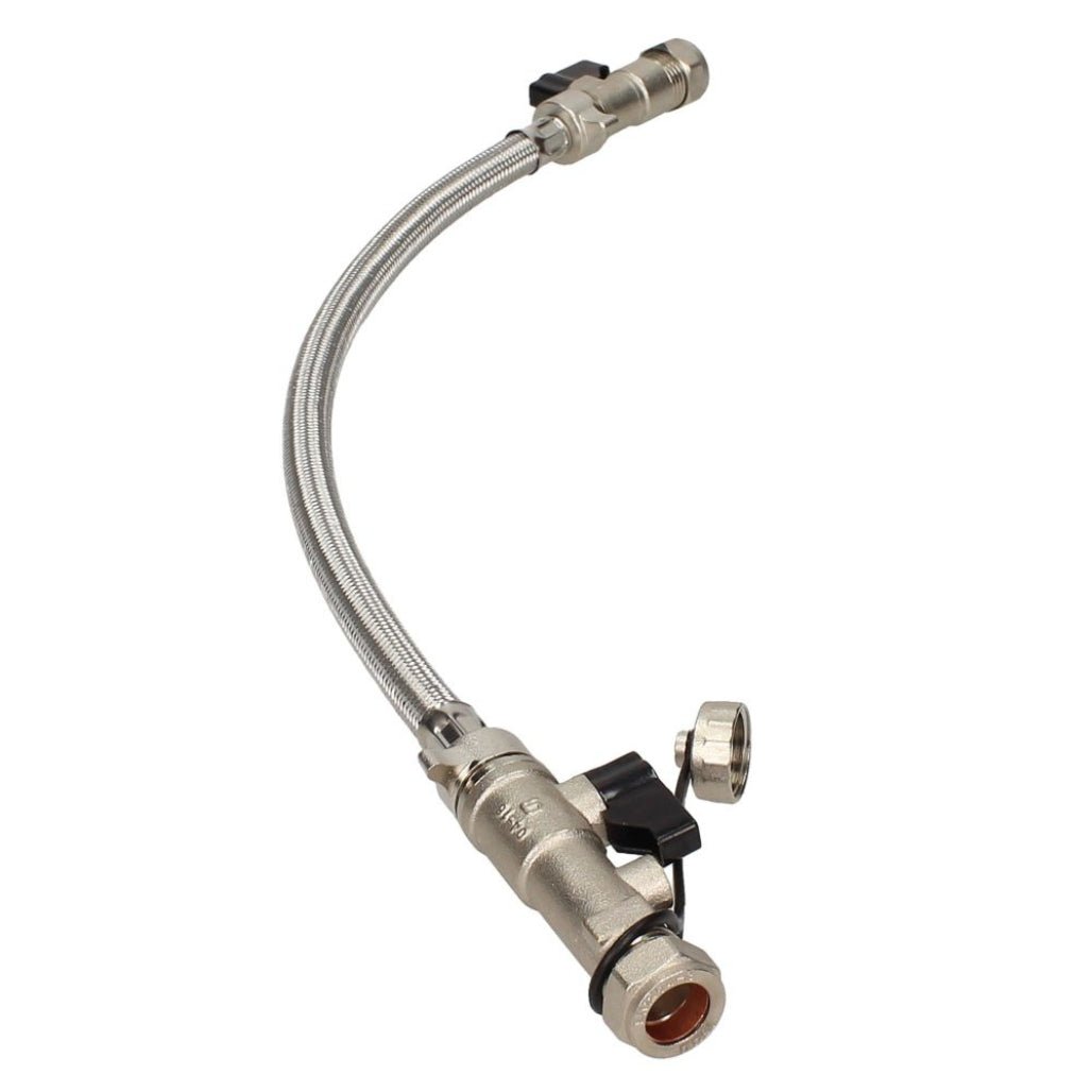 V&G Part L 15mm Compression Straight Filling Loop - JJ Building Materials
