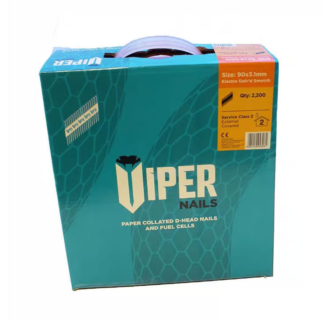 VIPER Galvanised ANNULAR 90x3.1mm Box of 2200 - JJ Building Materials