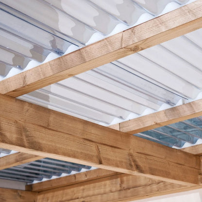 Vistalux Clear PVC Roof Sheet 3" Profile - Ariel Plastics - JJ Building Materials