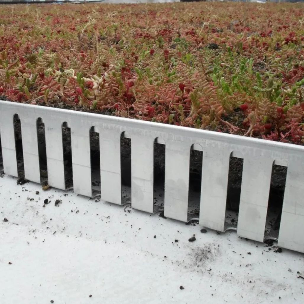 Wallbarn Aluminium Edge Trim for Green Roofs - JJ Building Materials