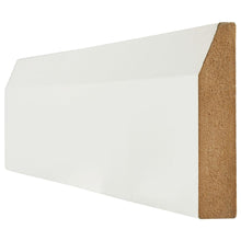 White Primed 18x146mm Wrapped Chamfered Skirting Board (4x3m Lengths) - JJ Building Materials