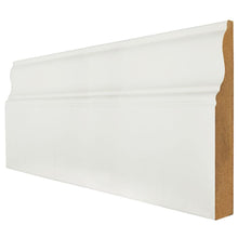 White Primed 18x146mm Wrapped Ferrol Skirting Board (4x3m Lengths) - JJ Building Materials
