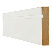 White Primed 18x146mm Wrapped Single Groove Skirting Board (4x3m Lengths) - JJ Building Materials