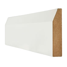 White Primed 18x95mm Wrapped Chamfered Skirting Board (4x3m Lengths) - JJ Building Materials
