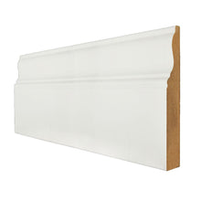 White Primed 18x95mm Wrapped Ferrol Skirting Board (4x3m Lengths) - JJ Building Materials