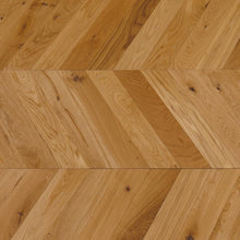 Wingate Oak Chevron Brushed Fusion Hybrid Engineered Wood Flooring - 1.568m2 Pack Size | Parquet Range - JJ Building Materials