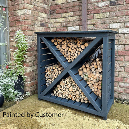 Woodlowe Cross Log Store 3x1 - JJ Building Materials