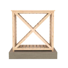 Woodlowe Cross Log Store 3x1 - JJ Building Materials