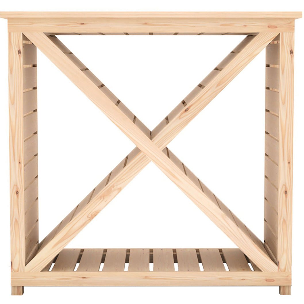 Woodlowe Cross Log Store 3x1 - JJ Building Materials