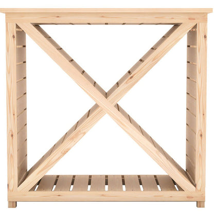 Woodlowe Cross Log Store 3x1 - JJ Building Materials