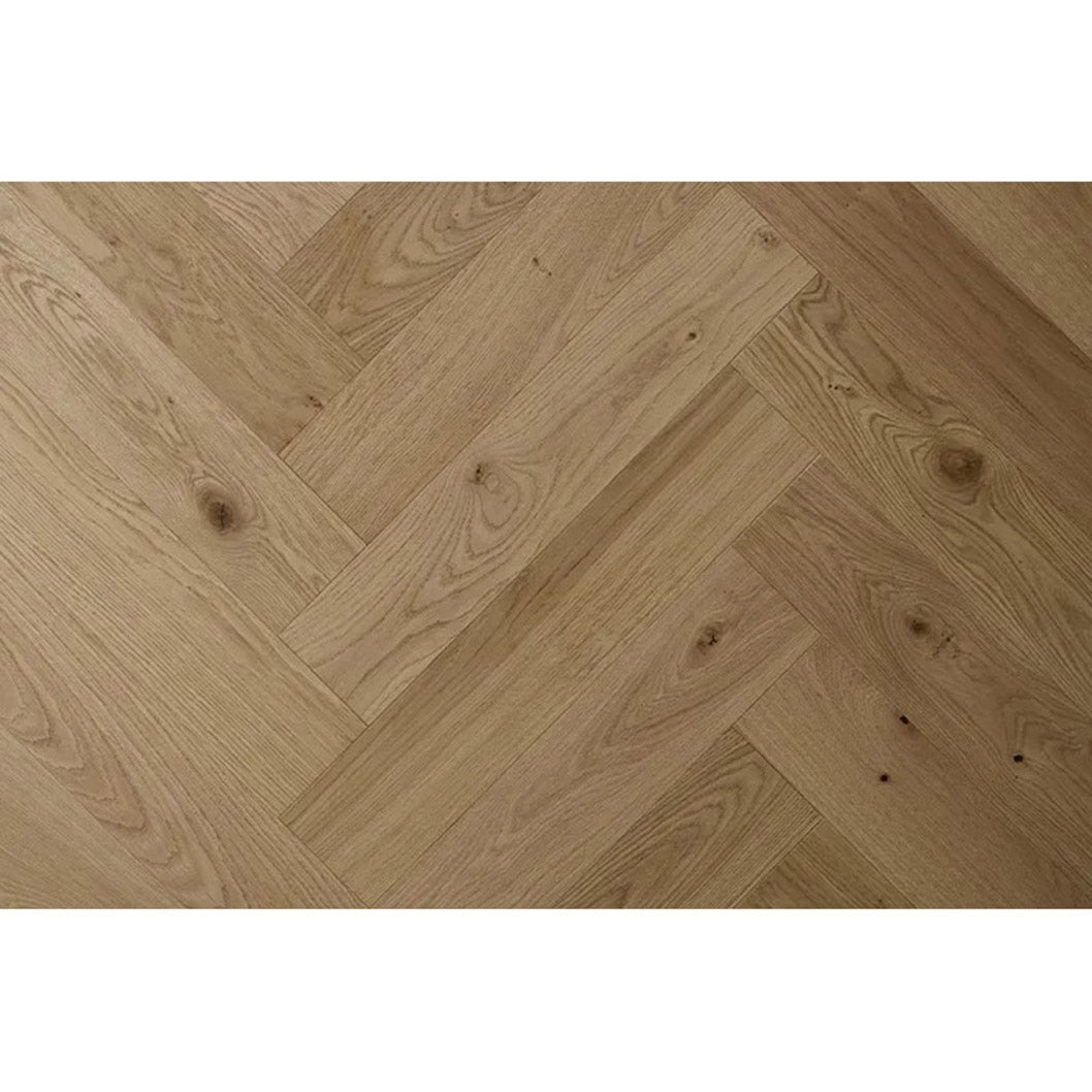 Woodpecker Classic Natural Oak Herringbone Engineered Wood Flooring (1.69m2) - JJ Building Materials