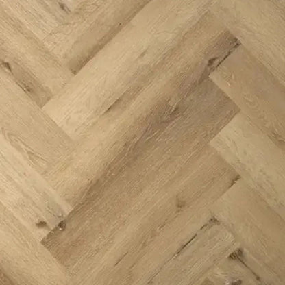 Woodpecker Craft Camel Oak Herringbone Stratex Wood Flooring With Built In Underlay (1.44m2) - JJ Building Materials