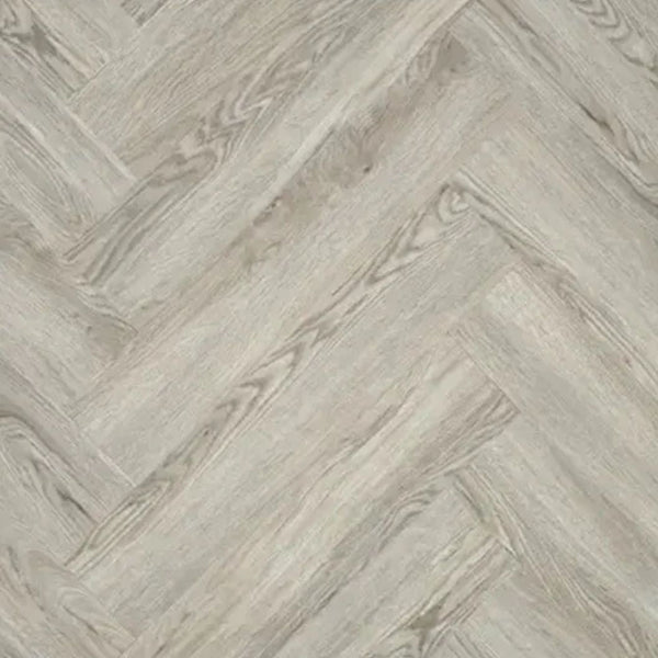 Woodpecker Craft Rain Oak Herringbone Stratex Wood Flooring With Built In Underlay (1.44m2) - JJ Building Materials