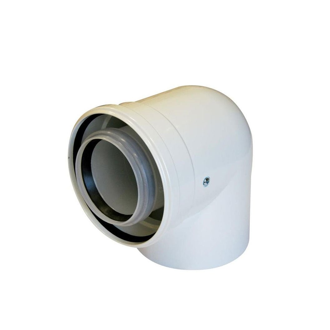 Worcester 80/125 90 Degree Flue Bend - JJ Building Materials