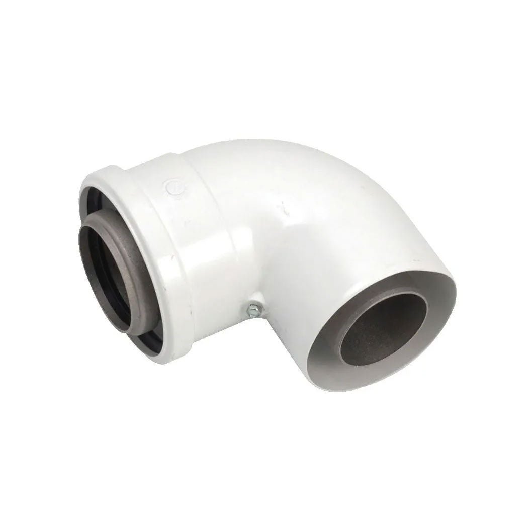 Worcester 80/125 Balanced Flue 90 Degree Elbow - JJ Building Materials