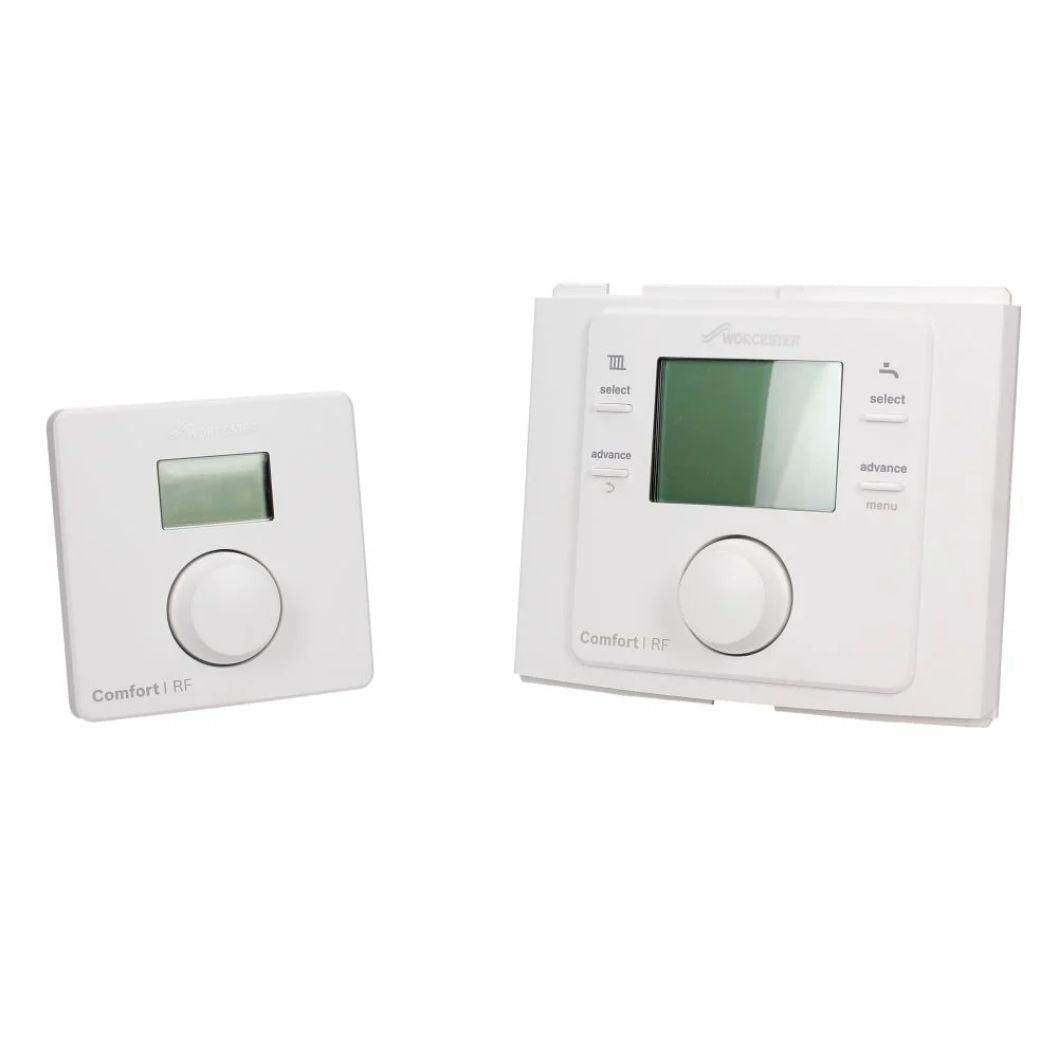Worcester Comfort 1 RF Wireless Room Stat & Plug-in Twin Channel Programmer - JJ Building Materials