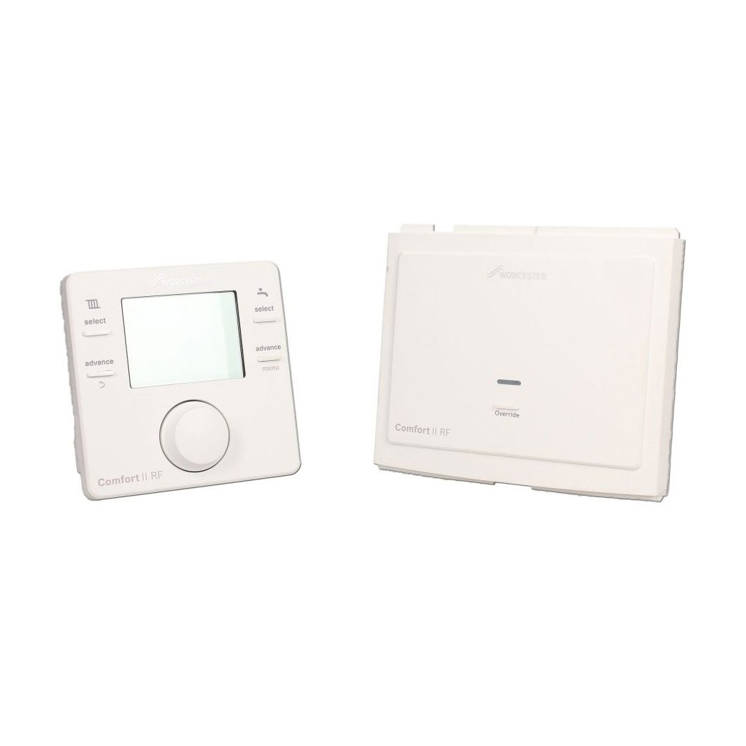Worcester Comfort 2 RF Wireless Programmable Room Stat & Plug - in Receiver - JJ Building Materials