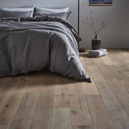 Wyvis Smoked Oak Brushed Hardwax Oil Engineered Wood Flooring - 1.98m2 Pack Size | Classic Range