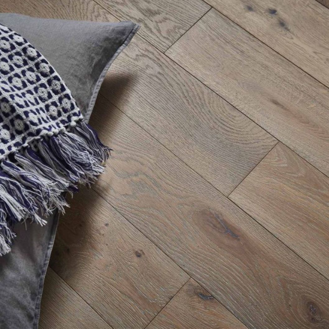 Wyvis Smoked Oak Brushed Hardwax Oil Engineered Wood Flooring - 1.98m2 Pack Size | Classic Range - JJ Building Materials