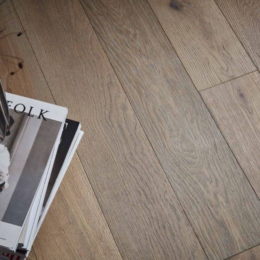 Wyvis Smoked Oak Brushed Hardwax Oil Engineered Wood Flooring - 1.98m2 Pack Size | Classic Range - JJ Building Materials