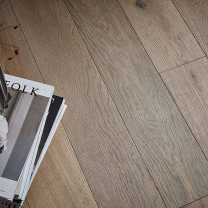 Wyvis Smoked Oak Brushed Hardwax Oil Engineered Wood Flooring - 1.98m2 Pack Size | Classic Range - JJ Building Materials