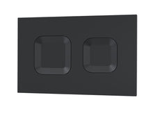 Hudson Reed Concealed Cisterns And Frames Square Dual Flush Push Button Black Contemp Stainless Steel 170x267x11mm