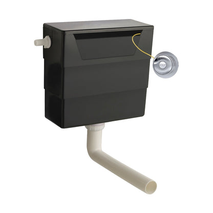 Hudson Reed Concealed Cisterns And Frames Universal Access Cistern & Chrome Trad Flush Plate Polyethylene 334x303x136mm